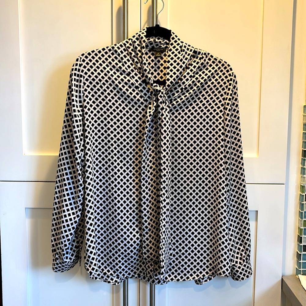 Ann Taylor Tie Blouse